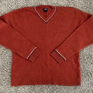 Vintage Route 66 Lambswool V Neck Sweater